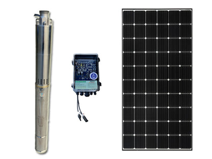 2" 370W Solar Submersible Pump with 400W Solar Panel with 40m Cable Package & Free Delivery