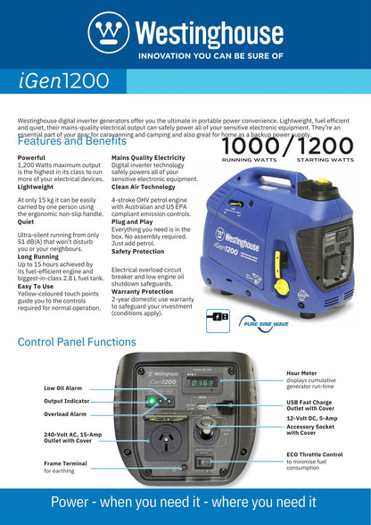 IGen1200 Portable Generator