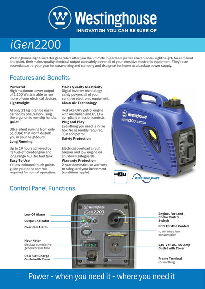 IGen2200 Portable Generator
