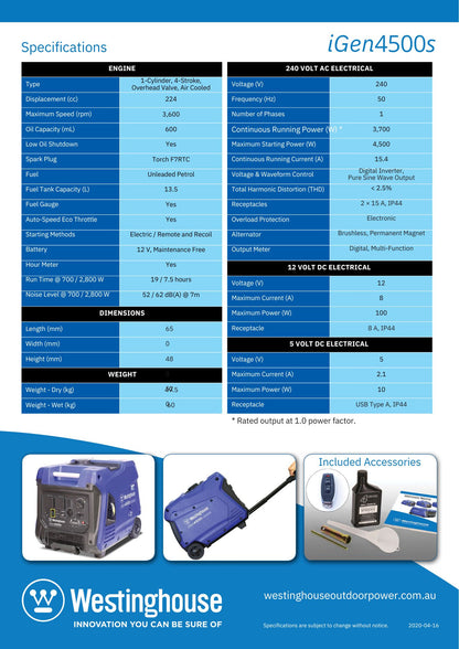 IGen4500 Portable Generator
