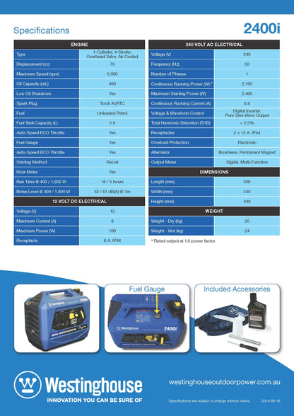 2400i Portable Generator