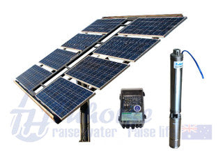4" 1000W Solar Centrifugal Submersible Pump 800W Solar Panel with 40m Cable & Free Delivery